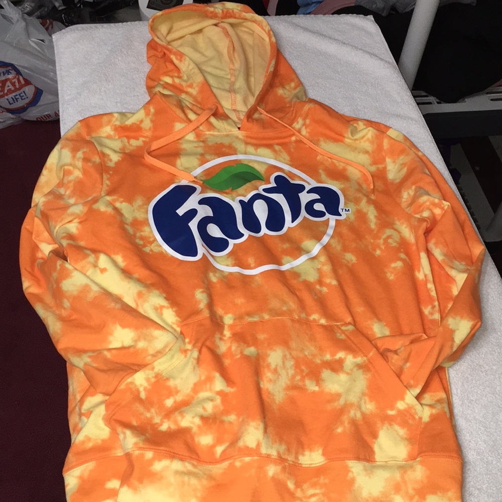 Fanta Orange Tie-Dye Hoodie